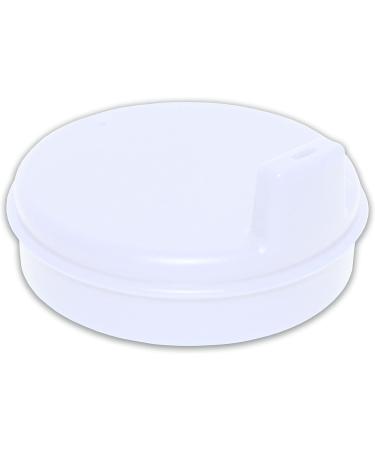 Set of 6 White Spouted Lids for Clear Cups - Rehabilitation Advantage - Buy Online on GoSupps.com