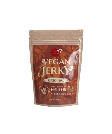 Little Jasmine Vegan Jerky, Original Flavor, Plant Based Protein, Vegan Snack, 7.05oz