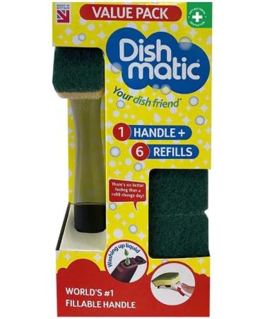 Washing Up Liquid Bundle With Fairy Liquid Original 320ml X 3 With Dishmatic Washing Up Sponge Liquid Fillable Handle + 6 Refill Sponges Bonus Pack - Buy Online on GoSupps.com