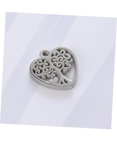 TEHAUX Heart Charm Bracelet Dangle Charms for Bracelets Bracelet for Charms Pendant Pouch Heart Charms Heart Charms for Jewelry Making Jewelry Bracelets Heart Jewelry Necklace Wrist Chain 1.6*1.6cm Silver - Buy Online on GoSupps.com