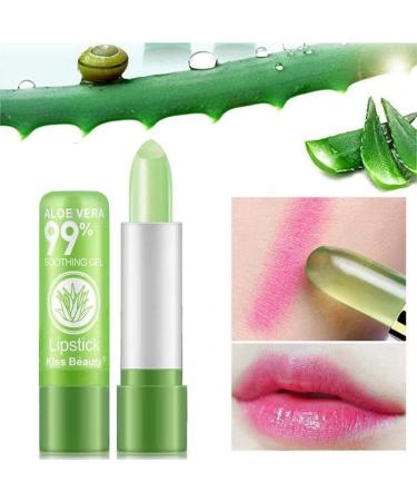 5-Piece Aloe Vera Lipstick Set - Magic Color Change Lip Balm Long-Lasting Moisturizer & Aloe Vera Jelly Makeup - Buy Online on GoSupps.com