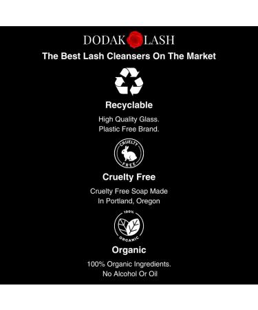 Eyelash Extension Shampoo & Cleanser - Sulfate & Paraben-Free Makeup Remover in Glass Bottle (120ml Rosewater) - Perfect for Home & Salon Use - Buy Online on GoSupps.com