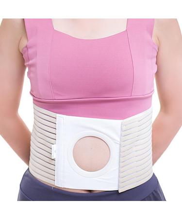 Stoma Belt hernia Belt For Women Abdominal Enlarged Mesh Design 8 Cm Caliber Grey Skin Color Suitable For All Seasons Can Protect Women's Abdomen(Skin color X-Large) X-Large Skin color