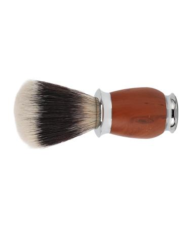 Premium Men's Nylon Razor Brush with Wooden Handle - Soft & Lightweight Shaving Brush for Face & Beard Care | Perfect for Salons & Family Use - Buy Online on GoSupps.com