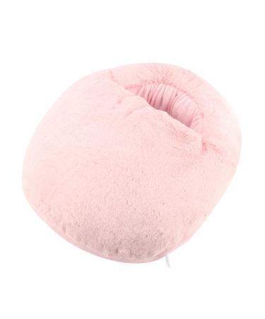 Electrical foot heating USB footwood electrical heating for winter office heating slippers shoes at home (pink)