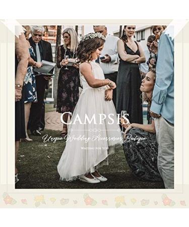 IYOU Princess Crystal Headpiece | White Flower Communion Hair Accessories for Flower Girl & Bridesmaid - Elegant & Affordable - Buy Online on GoSupps.com