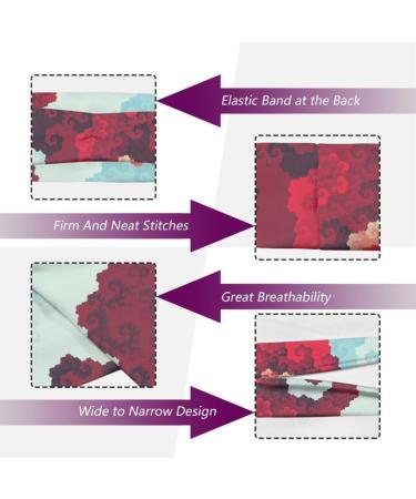 Garronmavis Spiral Pixel Painting Headband for Women Swirl Coral Elastic Wide Headbands Modern Art Fashion Wide Hair Bands Spiral Pixel Coral Painting - Buy Online on GoSupps.com