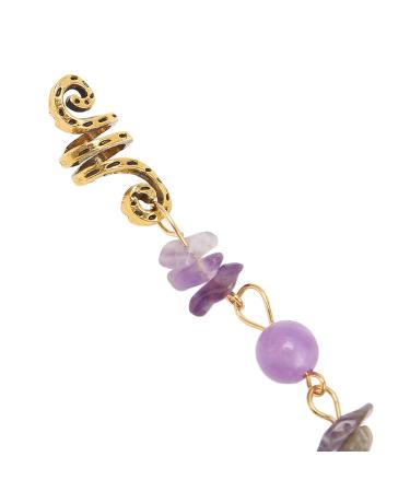 Purple Hair Dreadlocks Pendant - 5pcs Feather Dreadlocks Jewelry for Banquets | International Shipping - Buy Online on GoSupps.com