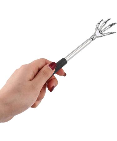 Greatangle Compact Telescopic Claw Massager - Adjustable Stainless Steel Back Scratcher (22-58cm) - Portable Massage Hand Claw in Black - Buy Online on GoSupps.com