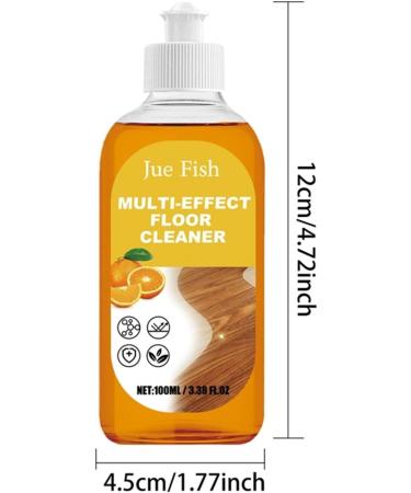 Jue-Fish Floor Cleaner Jue Fish Powerful Floor Cleaner Multi-Purpose Floor Cleaner Powerful Decontamination Floor Cleaner Powerful Stain Remover Floor Cleaner Lemon 100ml (1PC) - Buy Online on GoSupps.com
