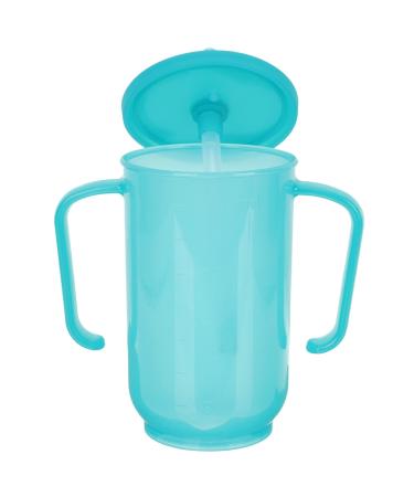 DOITOOL 1PCS Adult Sippy Cup with Straw Spill Proof  Adult Sippy Cup for Elderly Spill Proof  Adult Sippy Cups for Elderly Care (Blue)