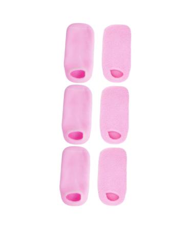 POPETPOP Moisture Socks 3 Pairs Moisturizing Foot Socks Pink Miss Care Spa Gel Socks
