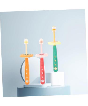 FOYTOKI Kids Toothbrush Set - 3 Pack Children's Tooth Cleaning Brushes for Optimal Oral Care - Buy Online on GoSupps.com
