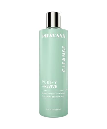 Pravana Purify & Revive Mineral Diminishing Shampoo | Instantly Removes Hard Water Deposits | Hydrates Energizes Volumizes | Eliminates Brassiness & Discoloration | 11 Fl Oz