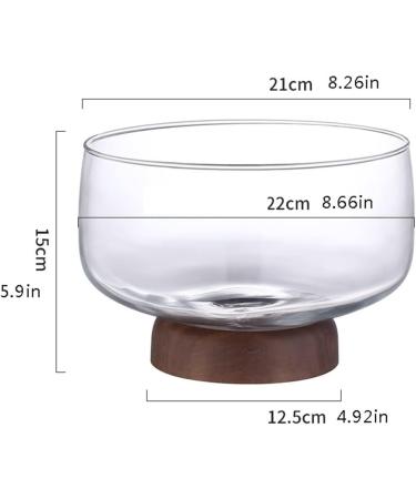 Fruit Bowl Salad Bowl Suitable for Kitchen Glass Bowl Set Glass Bowls for Desserts Snacks Fruit Nuts or Dips Large Capacity Fruit Bowl for Kitchen Counter (A) - Buy Online on GoSupps.com