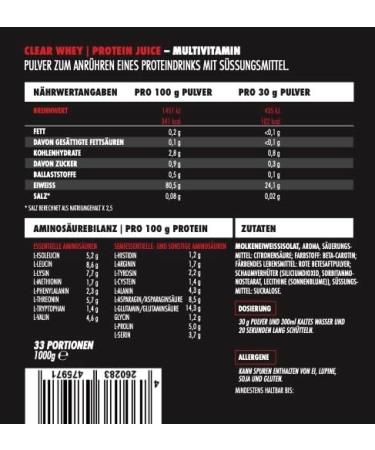 Big Zone Protein Juice Multivitamin | High Protein Whey Isolate Soft Drink | Low Sugar & Fat | 1000g - Buy Online on GoSupps.com