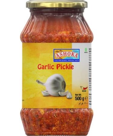 ASHOKA Garlic Pickle in Oil 500 g - Buy Online on GoSupps.com