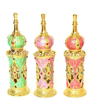 Empty 12ML Refillable Perfume Bottle for Travel - Pink - Ideal for Perfumes & Essential Oils - Buy Online on GoSupps.com