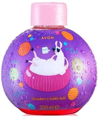 Avon Llama Mama Childrens 4 piece Strawberry Scented Bathtime set - Bubble Bath Shower Gel Handwash and Handcream - Buy Online on GoSupps.com