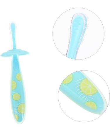 HOMSFOU Toothbrush for Newborns - Food Grade Silicone Manual Baby Toothbrush | Safe & Soft Oral Care - Buy Online on GoSupps.com