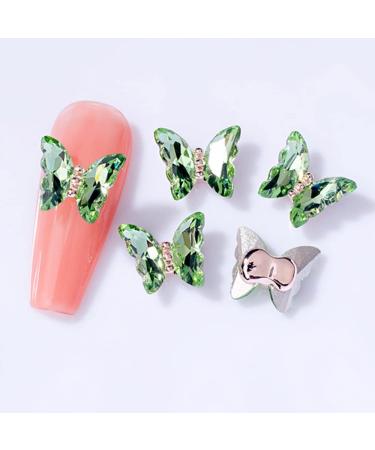 3D Nail Art Rhinestone Crystal AB Butterfly Charms Sparkle Nail Decoration Jewerlry Hand Craft DIY Accessories (MJ19)