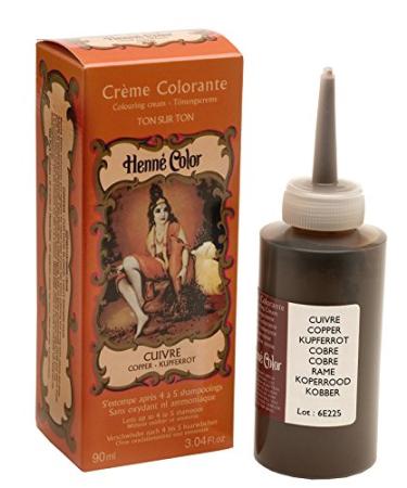Henne Color Copper Henna Hair Colouring Cream 90 ml Copper 90 ml (Pack of 1)
