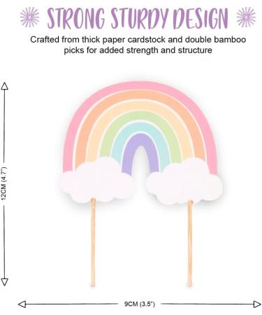 Pastel Rainbow Cake Topper - Buy Online on GoSupps.com