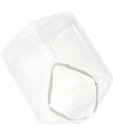 Kawaii Glass Milk Carton Cup - 12 Oz Clear Cute Mini Creamer Pitcher - Microwavable - Peach Color - 1Pcs - Buy Online on GoSupps.com