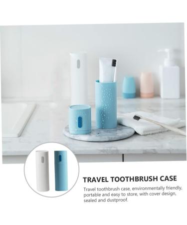 Minkissy Travel Toothbrush & Toothpaste Holder Set | 2-Piece Storage Box for On-the-Go Oral Care - Ideal for International Shipping - Buy Online on GoSupps.com