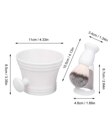 Buy Layhou Shaving Set for Men - Wet Shaving Brush Holder Stand Soap Dish & Mug (White) | Premium Beard Grooming Essentials - Buy Online on GoSupps.com