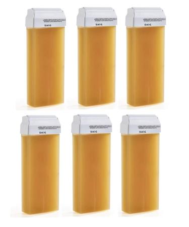 LEOFLA 6 rolls for depilatory waxing on oil-soluble wax with honey flavor