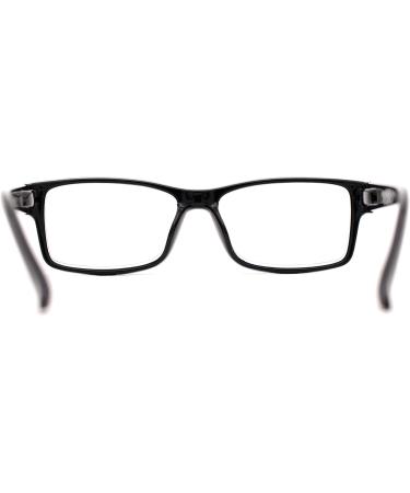 SA106 Classic Plastic Narrow Rectangle 3 Focal Progressive Reading Glasses - Black +3.0 | International Shipping Available - Buy Online on GoSupps.com