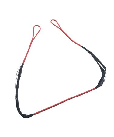 JJZS Replacement 26.5 inch Bow String for CRS-004C Crossbow 175lbs Draw Weight Polyester Fiber Crossbow Strings Black&Red