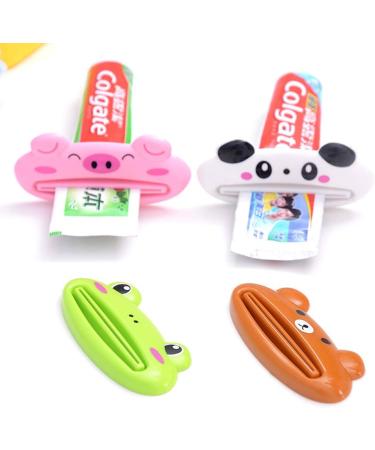 4pcs Cartoon Animals Toothpaste Squeezer Dispenser Manual Clip Cream Tube Squeezer Bathroom Products(random Style) - Buy Online on GoSupps.com