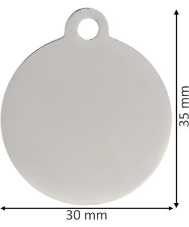BWM Designer Customised Fashion Pet ID Tags Dog Tags | Dog Tag for Pets Laser Engraved & Personalised | ID Tags for Dogs & Cats | Durable & Strong Steel Split Ring - Red Paw Large PawRed Large - Buy Online on GoSupps.com