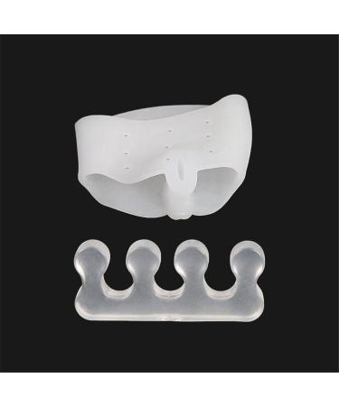 Toe Spreader Silicone Gel Separator Set - Hallux Valgus Correction for Men & Women | Bunion Relief Kit with Midfoot Pads - Buy Online on GoSupps.com