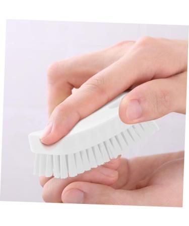FOMIYES Nail Brush Fingernail Scrubber Brush Nail Cleaning Scrubber Brush Sink Scrubber Soft Stiff Bristles Toe Scrubber Nail Cleaner Brush Toe Brush Polyester Manicure Plastic Brush White 11.5x5cm White - Buy Online on GoSupps.com