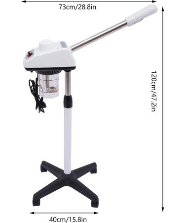  HUOMMGS face steamer 750w standing sauna mobile pore cleaner spa with 4 wheels 750ml cosmetic with 180 rotating nozzle height adjustable facial steamer for - Buy Online on GoSupps.com