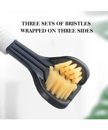 AD-BCRBgen Ultra-Fine Soft Bristle Toothbrush for Adults - 1 PC Black Toothbrush for Oral Health | Three Soft Toothed Design - Buy Online on GoSupps.com