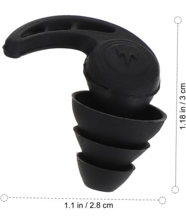 FRCOLOR Noise Canceling Earbuds - Rubber Silicone Earbuds for Noise Reduction & Snoring - Black - International Shipping Available - Buy Online on GoSupps.com