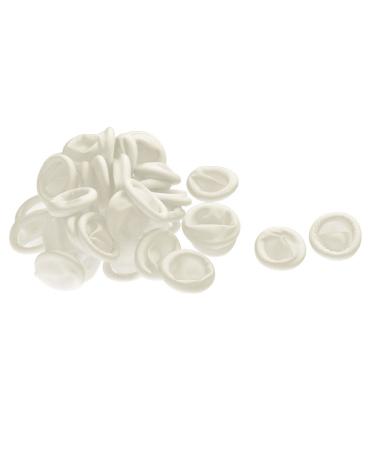 Ruilogod Latex Elastic Fingertip Cot Cover Protector Shield 40pcs off white