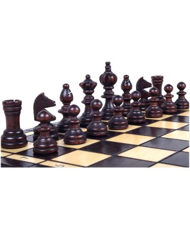 Chess Set Portable Folding Set with Hand Carved Chess Pieces and Beech Chessboard Decor Gift Board Game Chess Pieces (Size : 36cm) (36cm) - Buy Online on GoSupps.com