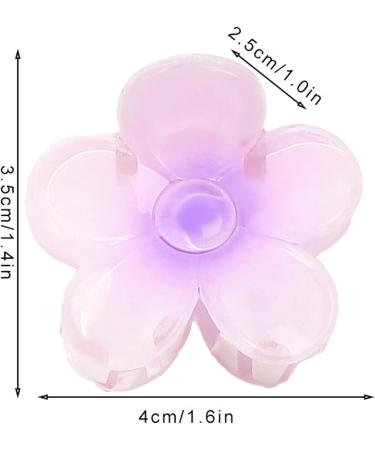 Flower Clips - Hawaiian Flower Cute Hair Clip Strong Hold Hair Clips Flower Hair Accessories For Women & Girls For Thick & Thin Hair Gradient light purple - Buy Online on GoSupps.com