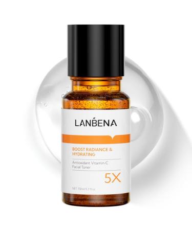 LANBENA Brightening Toner Facial Toner with Vitamin C for Even Tone Hydrating Toner for face Alcohol Free Boost Radiance Calming Skin Refreshing Fragrance Free - Skincare for Face