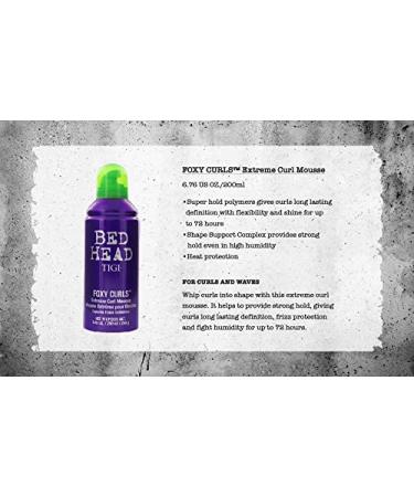 TIGI Bed Head Foxy Curls Extreme Curl Mousse 8.45oz - Define & Enhance Curls - Buy Online on GoSupps.com