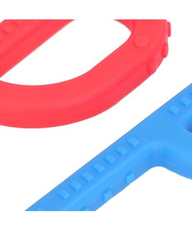2pcs P Shape Silicone Teething Toy for 3 Month Babies - Sensory Chew Tube (Type 1) - Buy Online on GoSupps.com