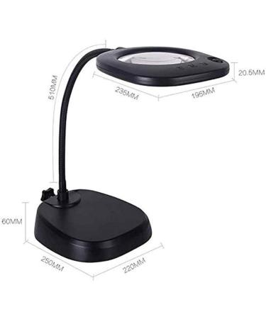 Professional Desktop LED Lighted Magnifier with Stand Folding Design Hands Glass Full of Stars - Buy Online on GoSupps.com