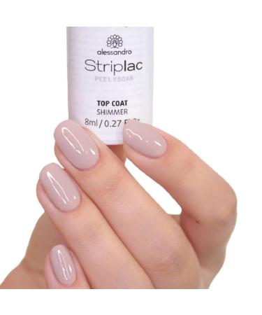 Alessandro Striplac Peel or Soak Vegan Top Coat Ros - Quick Dry LED Nail Polish for Perfect Nails in 15 Minutes 8ml - Buy Online on GoSupps.com
