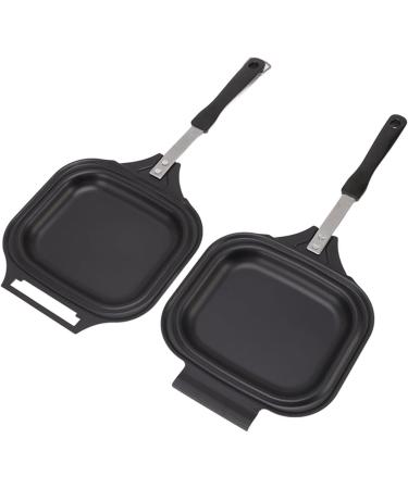 Qyebavge Aluminum Alloy Double Sided Pancake Frying Pan Even Heating Easy Cleaning for Home and Restaurants - Buy Online on GoSupps.com