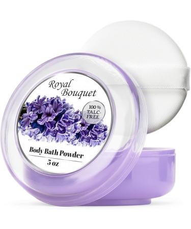 Royal Bouquet Body Powder for Women with Powder Puff 100% Talc-Free Elegant Royal Bouquet Scented Dusting Powder After Bath for Soft Skin (5oz) I Pack - Buy Online on GoSupps.com